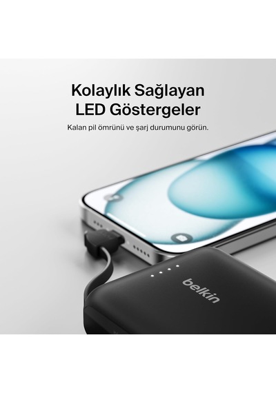 Boostcharge Power Bank, Entegre Kablolu Taşınabilir Şarj Cihazı 10k Pd 20w - Usb-c Güç Dağıtımı, İphone Power Bank İphone 17 Serisi, İpad Pro, Galaxy S25 Ve Daha Fazlası İçin Hızlı Şarj Boostcharge Power Bank, Entegre Kablolu Taşınabilir Şarj Cihazı 10k Pd 20w - Usb-c Güç Dağıtımı, İphone Power Bank İphone 17 Serisi, İpad Pro, Galaxy S25 Ve Daha Fazlası İçin Hızlı Şarj
