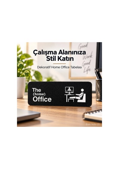 Ems3dhome Office Kapı Tabelası Özel 17 Cmx6 Cm