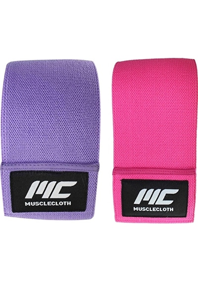 Musclecloth 2'li Loop Band Seti Hafif-orta Mor