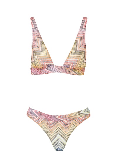 Missoni Zigzag Desenli Bikini Çok Renkli