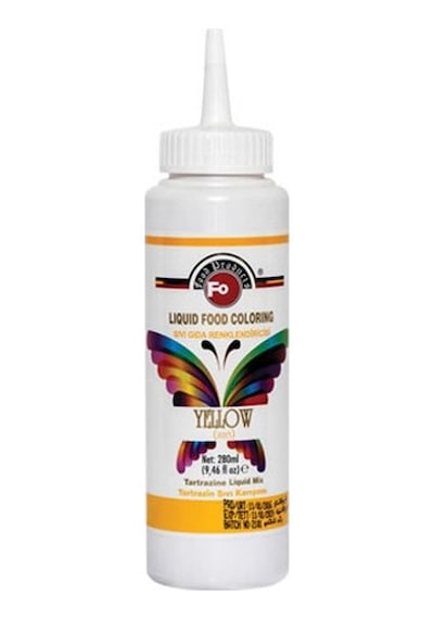 Fo Sıvı Gıda Boyası Sarı 280 ML