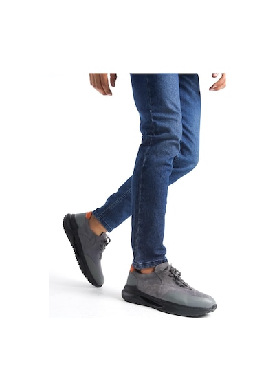 Mubiano Hakiki Deri Mbkry301-gr Erkek Gri Sneaker & Spor Ayakkabı Gri