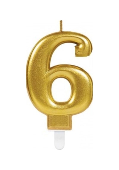 6 Rakam Mum Gold Renk Evimdeyokyok