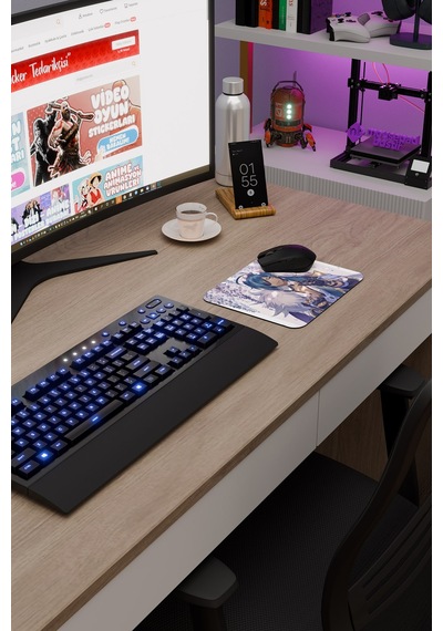 Kaeya Genshin Impact Anime Oyuncu V3 - 22x18 Gaming Mouse Pad Fare Altlığı