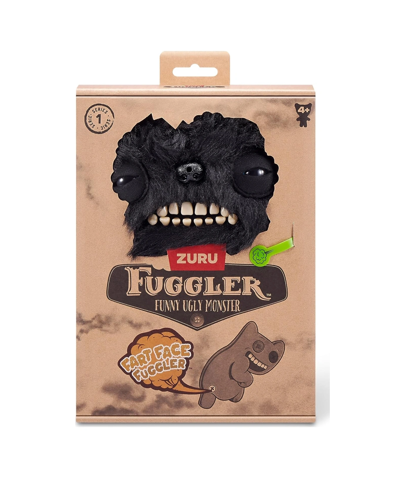 Gaz Çıkaran Fuggler Fart Face Sesli Hareket Sensörlü Komik Çirkin Peluş Oyuncak Munch Munch 22cm Çok Renkli