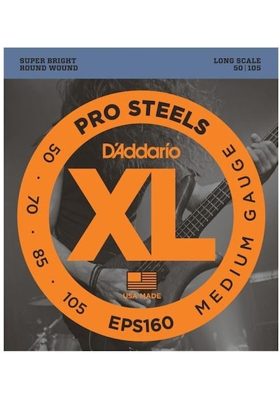 D'addario Eps160 Xl Prosteels Serisi Bas Gitar Tel Seti Medium Tension - 50-105 - Paslanmaz Çelik