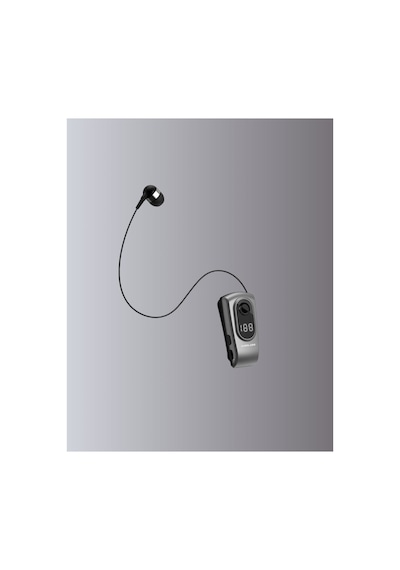 Profesyonel Bluetooth Kulaklık Klipsli Titreşimli Dijital Göstergeli - Karbul4389-2509 Renkli