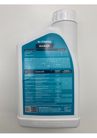 Searıus Deniz Yosunu İçeren Sıvı Organik Gübre - 1 Litre Kök Geliştirici, Çiçeklendirici Ve Stres Kalkanı