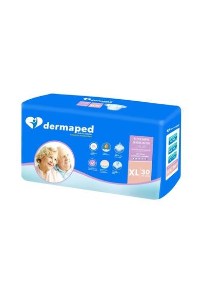 Dermaped Yetişkin Süper Emici Bel Bantlı Hasta Bezi XL 30'Lu