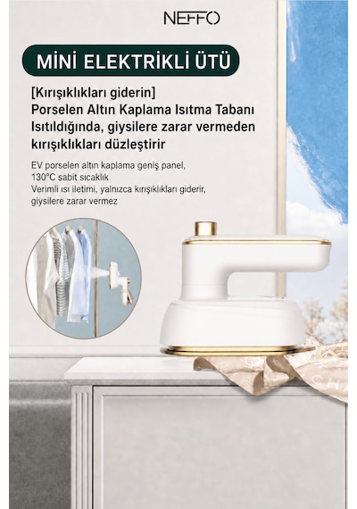 Taşınabilir El Tipi Giysi Buharlayıcı Katlanabilir Buharlı Ütü Ev Kullanımı İçin Mini Buharlı Ütü Seyahat El Tipi Ütü Makinesi