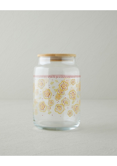English Home Nostalgic Serenity Cam Kavanoz 500 Ml Kırmızı-sarı