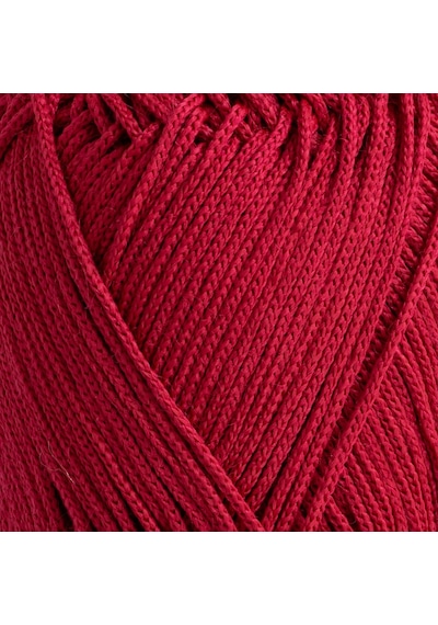Stil Makrome 3 Mm 100 Gr 100 M Polyester Makrome Parlak Örgü Ve Çanta İpi - Ahududu Kırmızısı