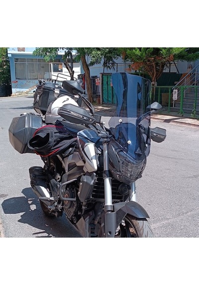 Dominar 250 Dominar 400 Tur Camı + Montaj Demiri Cam Yükseklik 60cm X Üst Genişlik 40cm