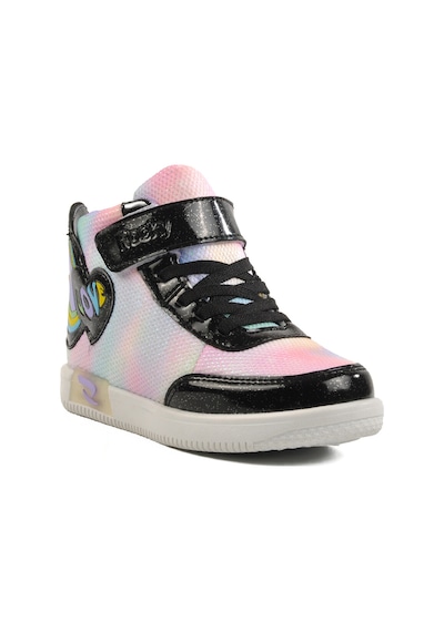 Siyah Cırtlı Bilek Boy Kız Çocuk Sneaker 6503 F Siyah