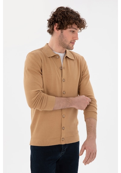 U.s. Polo Assn. Erkek Camel Hırka Triko 50298272-vr015 CAMEL