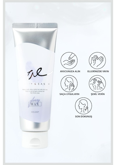 Cosmetex Roland Airy & Easy Glossy Hair Wax Parlak Ve Esnek Saç Şekillendirici 100 ML