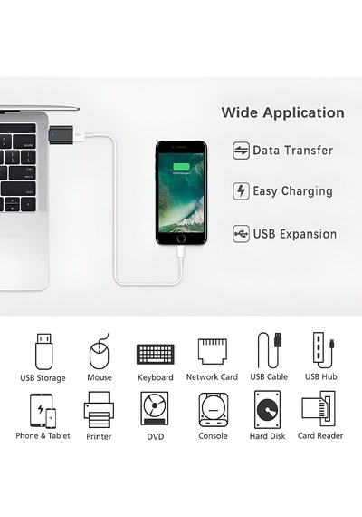 Işıklı Otg Flash Bellek Usb Type C Okuyucu Çipli Bellek Okuyucu Ve Dönüştürücü Usb Type C Otg Flash Bellek Ha