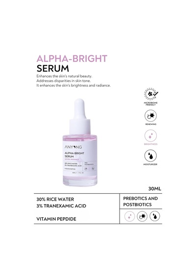 Alfa Arbutin Aydınlatıcı, Leke Karşıtı, Ton Eşitleyici Serum 30 Ml Pirinç Suyu & Traneksamik Asit Diğer