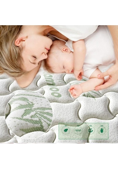 Uzunbebe 110X190 Ortopedik Yaylı Yatak Heyner Hybird Bamboo