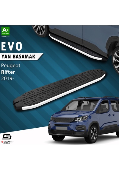 S-dizayn Peugeot Rifter Evo Aluminyum Yan Basamak 203 Cm 2019 Üzeri