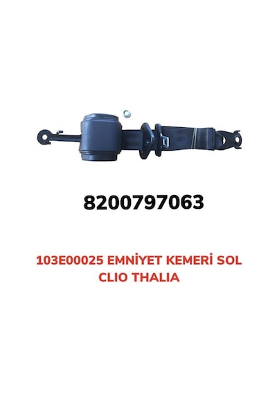 Emniyet - 739 - Kemeri Otomatik - Edntrend - Sol Clıo-thalıa Emniyet Kemeri