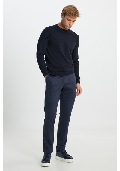 AC&Co / Altınyıldız Classics Erkek Laci Pamuklu Standart Fit Normal Kesim Bisiklet Yaka Triko Kazak Lacivert AC&Co / Altınyıldız Classics Erkek Laci Pamuklu Standart Fit Normal Kesim Bisiklet Yaka Triko Kazak Lacivert