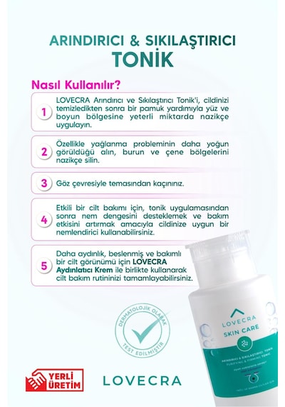 Arındırıcı Sıkılaştırıcı Tonik Siyah Nokta Karşıtı Gözenek Sıkılaştırıcı Cilt Bakım Tonik 200 Ml