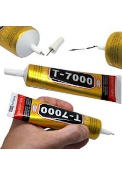 T7000 Dokunmatik Ekran Cam Kapak Çerçeve Yapıştırıcı 50 ML Siyah
