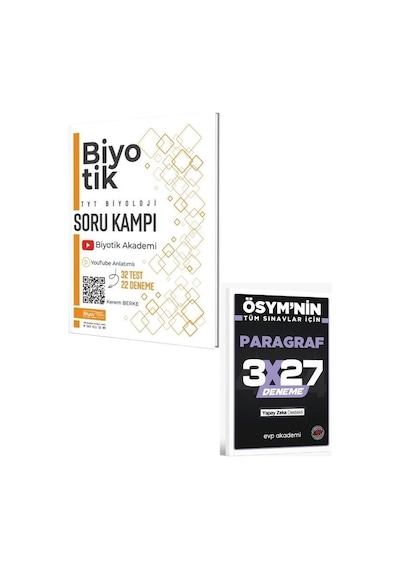 2027 Biyotik 2027 Tyt Biyoloji Soru Kampı+ Evp Akademi Paragraf