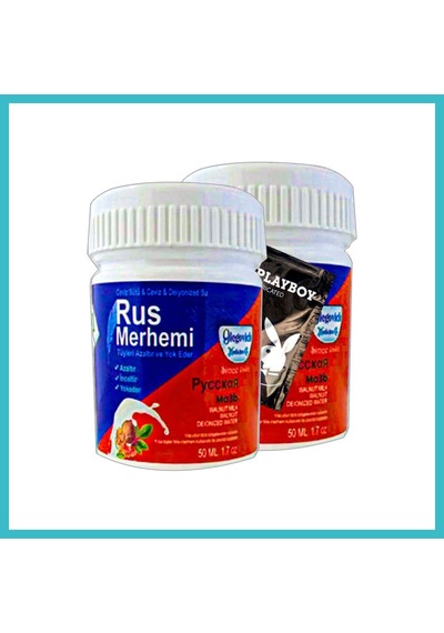 Bezos Playboy Blue Rus Merhemi 2 Tane 50 Ml Tüylere Krem + Yanında Jel Dfnbez