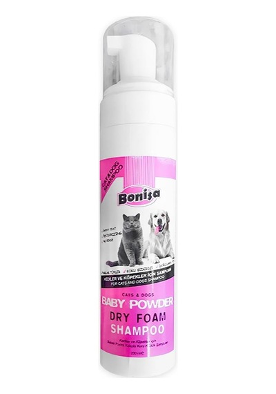Bonisa Kedi Ve Köpek Köpük Şampuan 200ml Bebek Pudra Kokulu