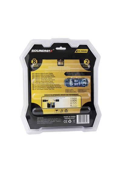 Soundmax Sx-awg83 8 Ga Oto Anfi Kablo Kiti
