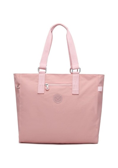 Smart Bags Büyük Boy Omuz Kadın Çantası Krinkıl Kumaş 35884 Pudra