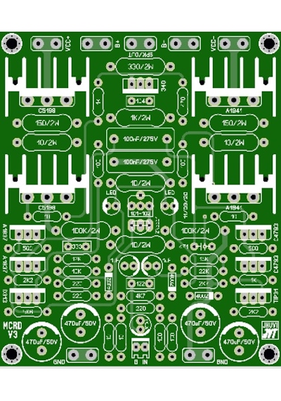 2000 Watt Stereo Çift Kanal Amfi Devresi