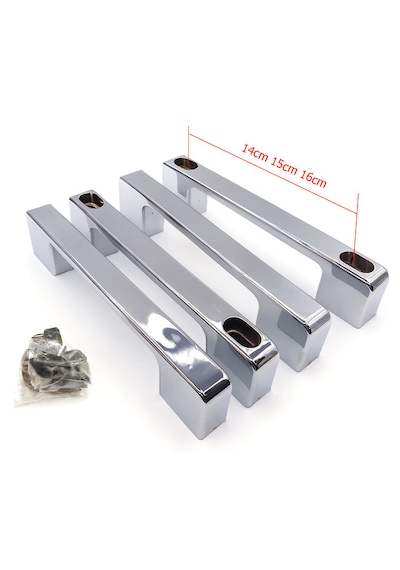 Ayrıntıshop Duşakabin Cam Kapı 2 Kapılık Kulp 14cm-15cm-16cm Lik Krom