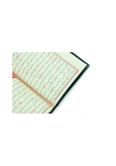 Kabe Desenli Deri Çantalı Arapça Kuranı Kerim