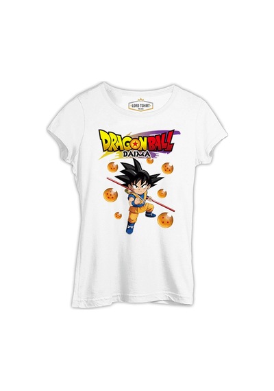 Dragon Ball Daima Küre Beyaz Bayan Tshirt 001