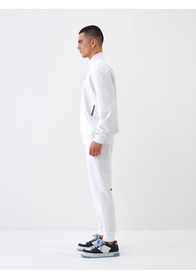 Xint Beyaz Pamuk Dokulu Regular Fit Sweat Mont 350194