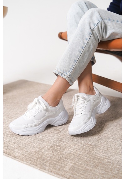 Daxtors Garantili D1152 Günlük Ortopedik Kadın Sneaker Spor Ayakkabı Siyah