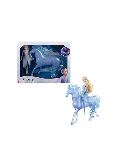 Mattel Karlar Ülkesi Elsa Ve Güzel Atı Nokk Karlar Ülkesi Oyuncakları, Elsa Bebek Ve Su Nokk'u Figürü Hlw58