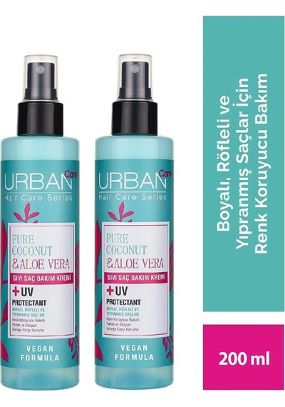 Urban Care Pure Hindistan Cevizi Yağı & Aloe Vera Sıvı Saç Kremi 2 x 200 ML
