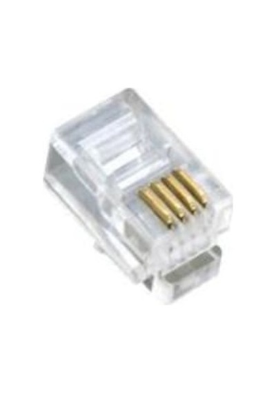 4P/4C Rj9 Konnektör Modular Plug 100'Lük Paket