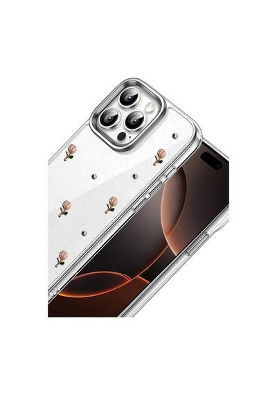 Newface - 266 - Apple İphone 15 Pro Max Fiyonk Desenli Kapak - - Spt-gld - Desen 6 Diğer