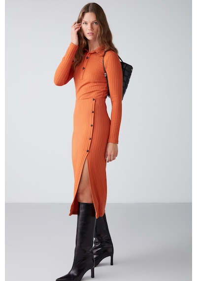 Ethıquet Eva Slim Fit Kiremit Rengi Alt-üst Takım