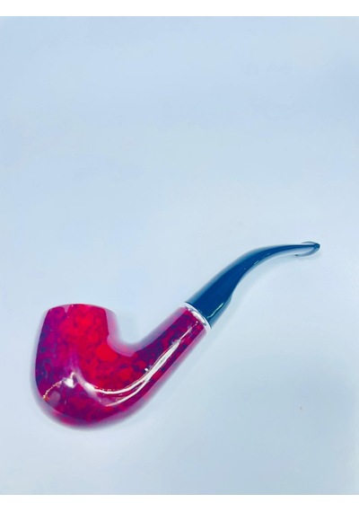 Alcan Marka Bordo Metal Müşürlü Filitreli Pipo 12 CM