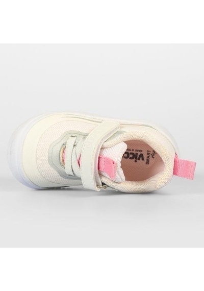 Vicco 950-e25y-234 Burdu Unisex İlk Adım Bebe Ayakkabı Beyaz