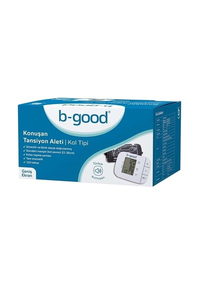 B-good Konuşan Koldan Dijital Tansiyon Aleti Türkçe