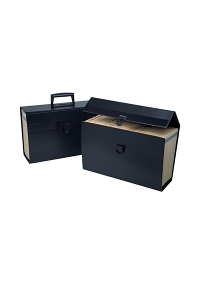 Portafile Expanding Organizer With 19 Pockets, Letter, Black