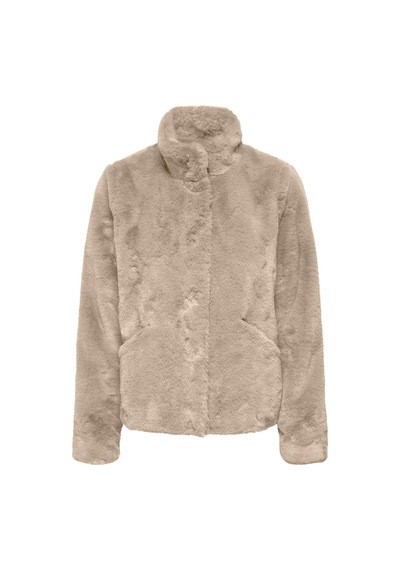 Only 15295423-fw Onlnewvıda Faux Fur Jacket Cc Otw Kadın Kürk Mont 15295423-R10293 Bej