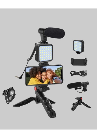 Northcity Profesyonel Video Çekim Kiti - Led Işık, Harici Mikrofon Ve Bluetooth Kumanda Seti